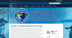 Desktop Screenshot of janesvilleyouthhockey.com